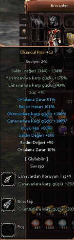 +9 TASLI +13 EL