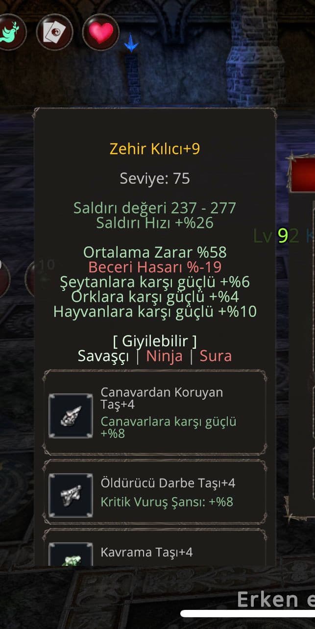 58 ORT. METİN BOSS DAMAGE REKORU ZEHİR AÇIKLAMA OKU!
