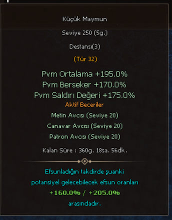 TİP 32 250LWL PET SERVERDE TEKKKK