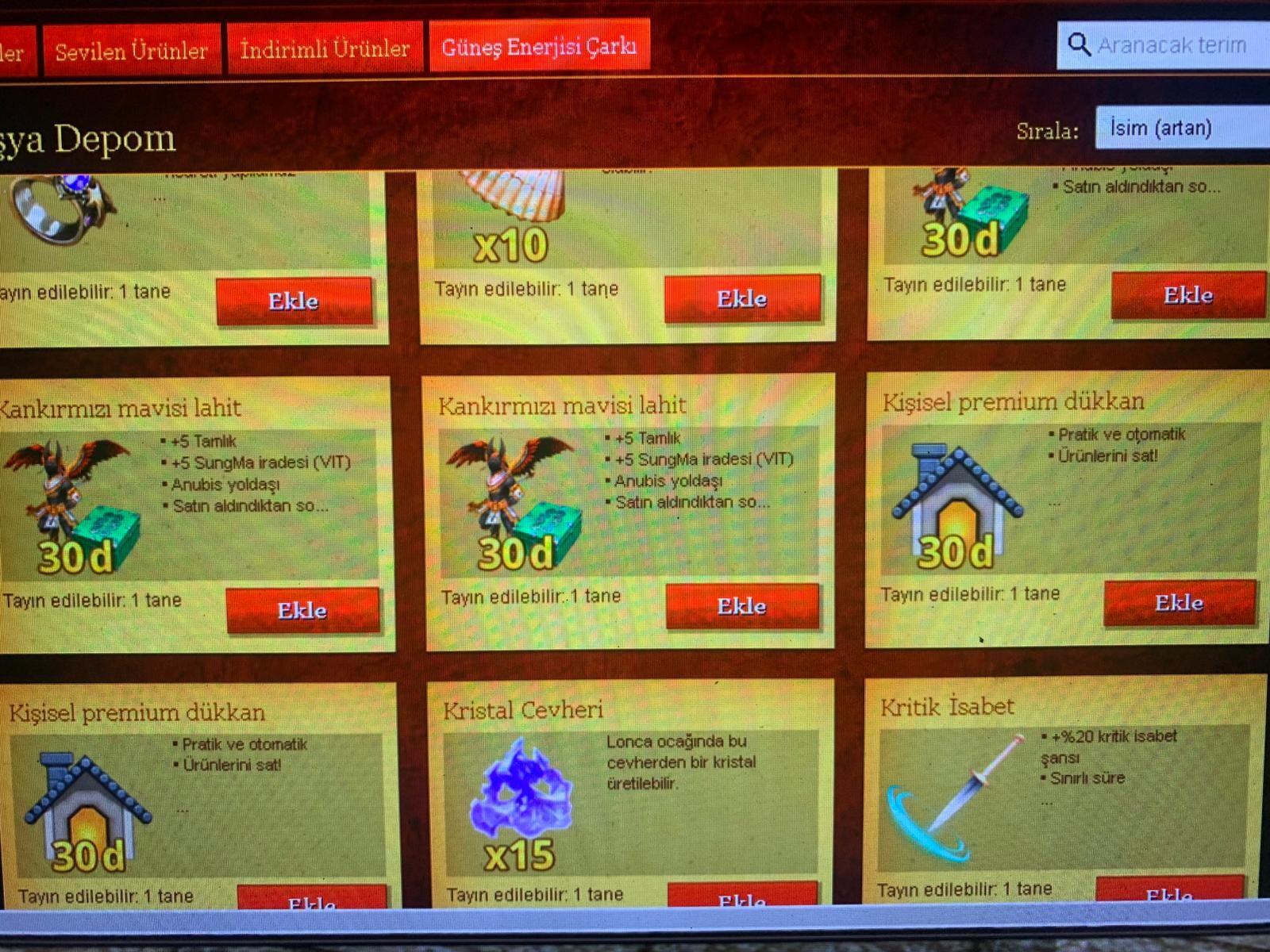 110 LEVEL ŞAMAN MİTSİ MAT 6-6 1 P Lİ NESNE DOLU
