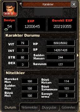 54 LEVEL ZİHİNSEL 2800 EP VAR İÇİNDE BOMBOŞ ÇAR SKİLLER M