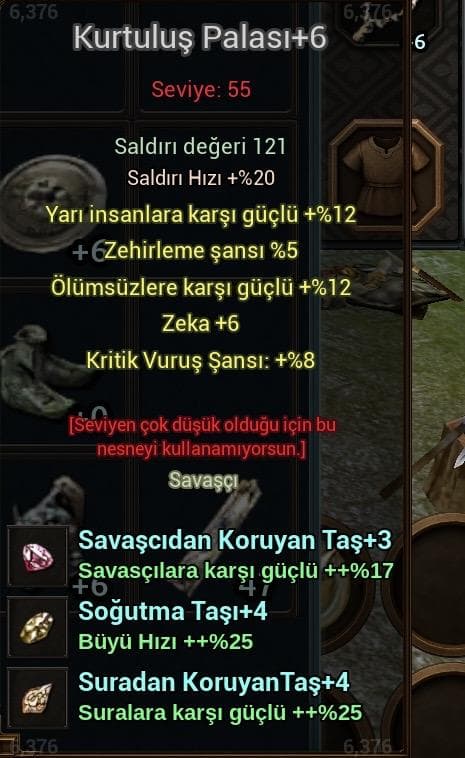 12 yarılı 8 kritikli kurtuluş palası