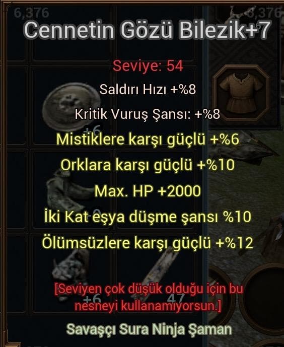 Farmlık elit cennet bilezik +7