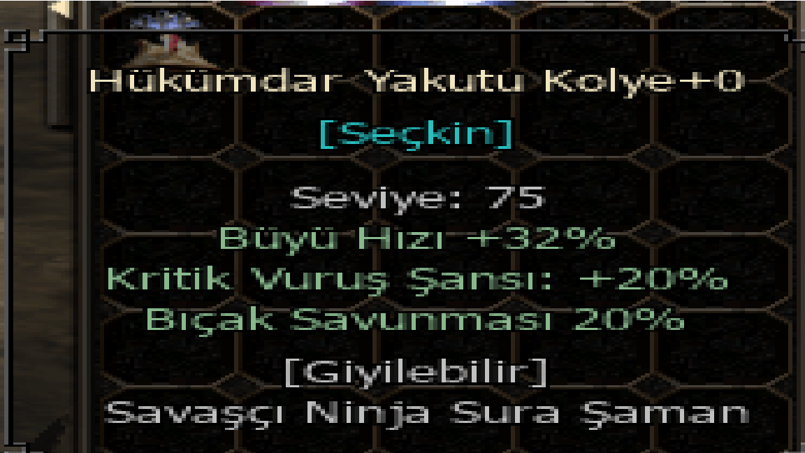 HÜKÜMDAR YAKUTU KOLYE
