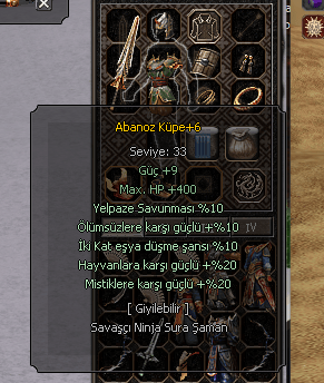+6 ABONEZ KÜPE GÜZEL EFSUNLU