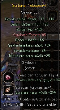 +9 SONBAHAR YELPAZE 15 BECERİ +4 TAŞLI WS CANAVARI!! KAÇIRMA!!