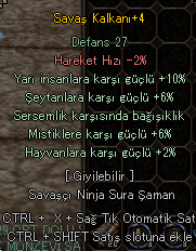 10 YARI SERSEM !! SAVAŞ KALKANI !! DÜŞÜK LEVEL WSCİLER HAYIRLI OLSUN!!
