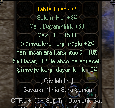 10 YARI 5 HP ABSORBE 1500 HP TAHTA BİLEZİK !!