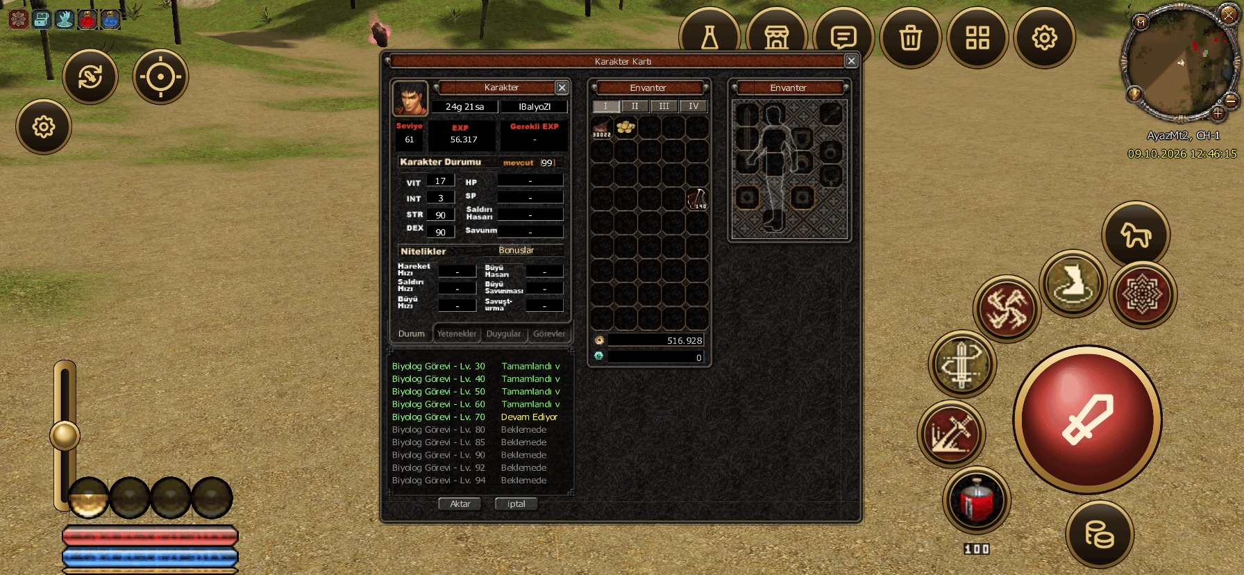 61 LVL BEDO BİYOLOK HAVA G4 AT ASKER
