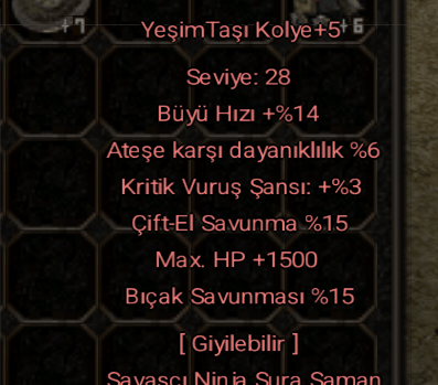 YEŞİM TAŞI KOLYE