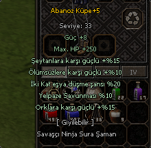 40 LVL BÜYÜLÜ G7 SURA & 40 LVL 2 G1 ŞAMAN