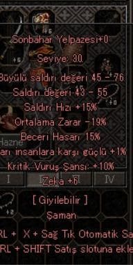 15 BECERİ 10 KRİTİK 6 ZEKA 1 YARI SONBAHAR YELPAZESİ