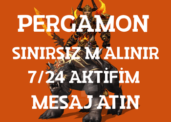 PERGAMON 1M 7,75TL'DEN SINIRSIZ ALINIR 7/24 AKTİFİM MESAJ ATIN