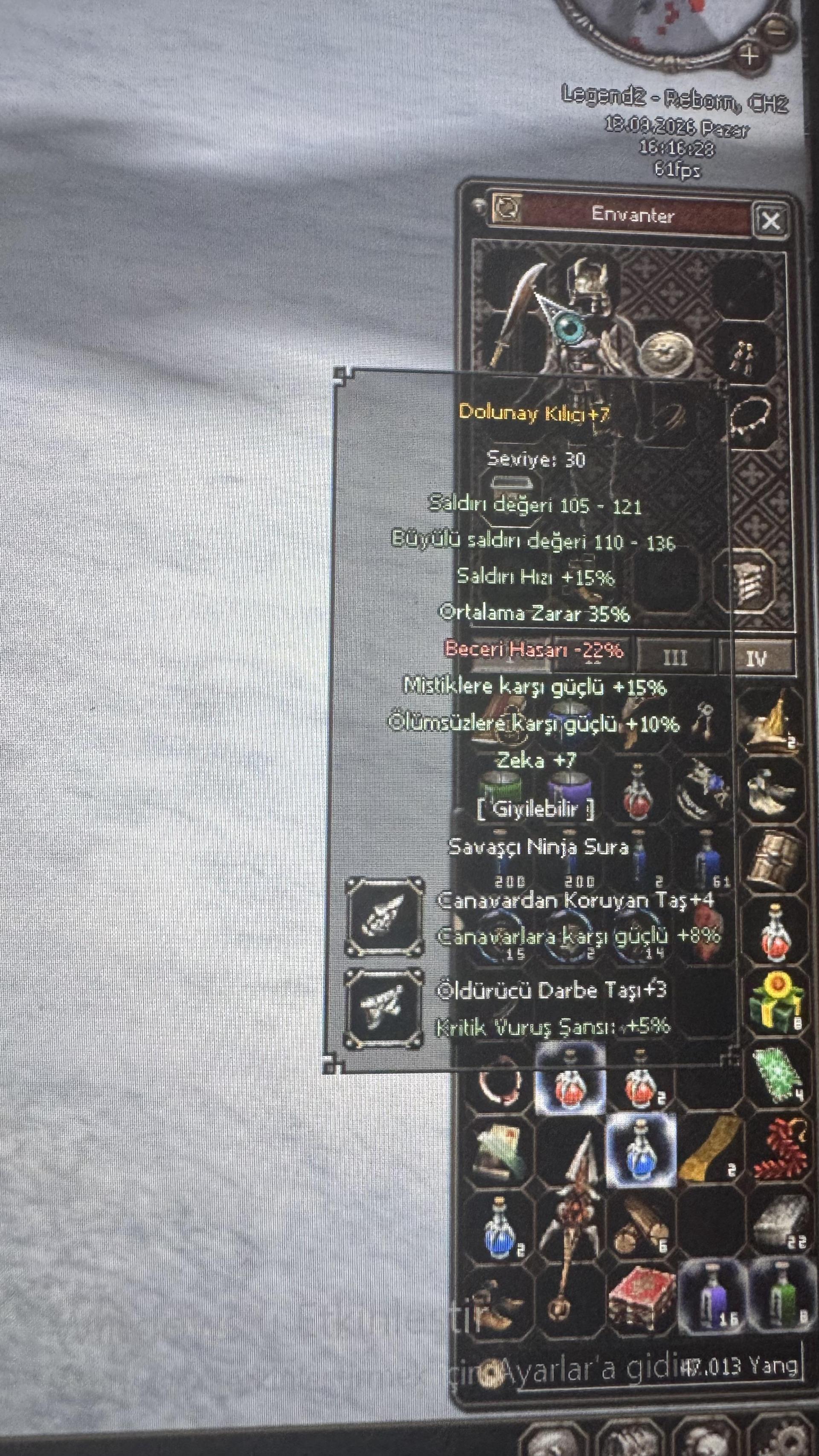63LVL 1p büyülü sura at 30lvl dizili P6
