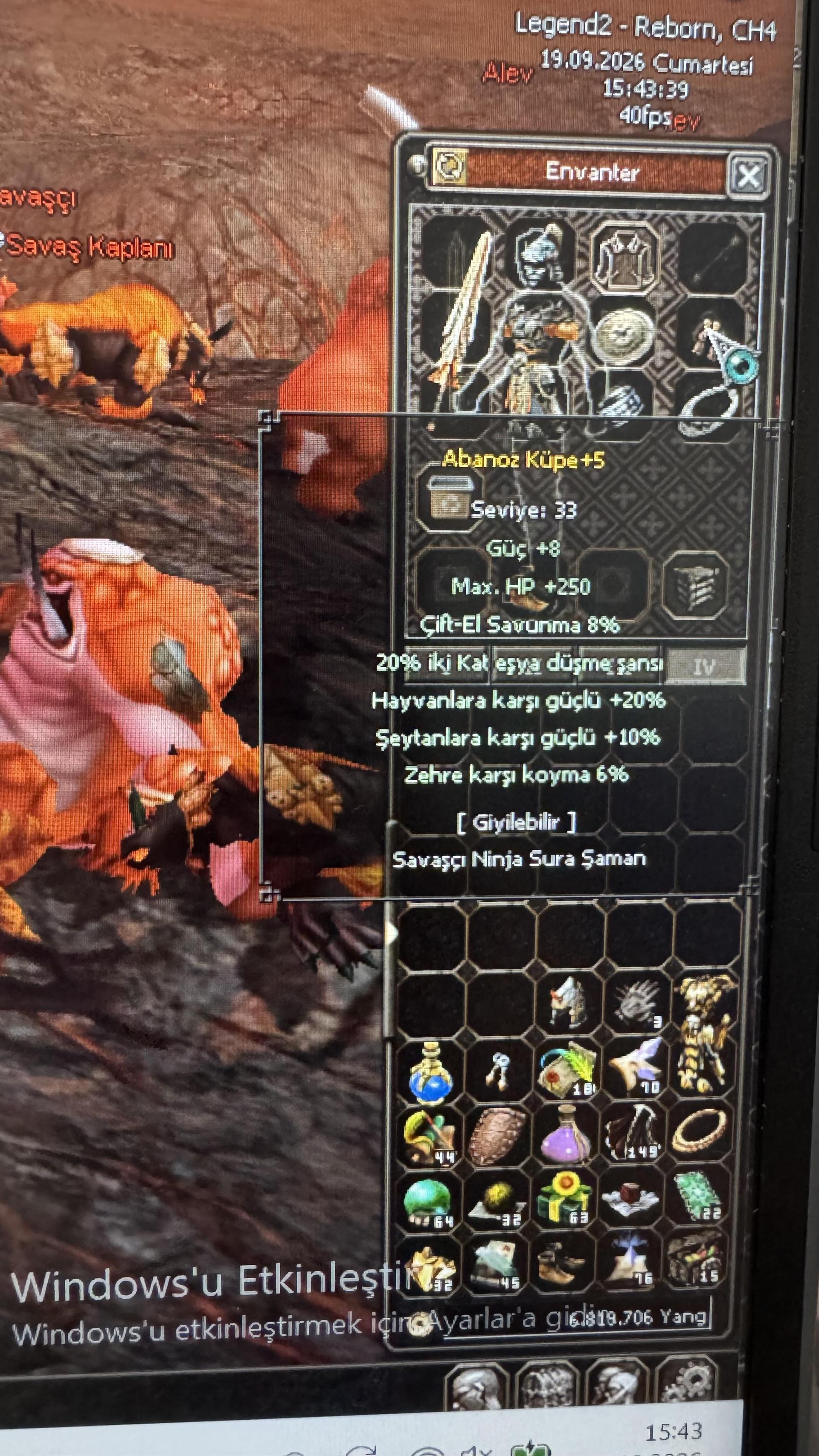 55LVL NESNELİ İTEMLİ DOYUMLUK HESAP DETAYLAR ACIKLAMADA