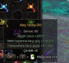+200 ATEŞ TILSIMI +200 BUZ TILSIMI