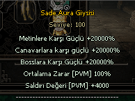 100emiş aura efsane hasar farkı