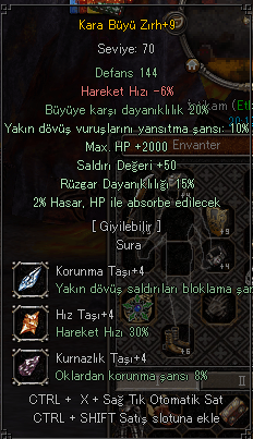 +9 KARA BÜYÜ ZIRH (ANA SUNUCU)