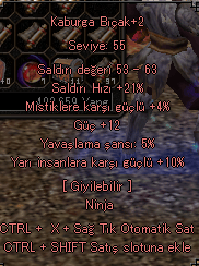 10 YARI 12 GÜÇ KABURGA BIÇAK