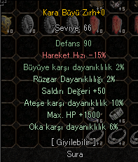 Farmlık Karabüyü Zırh ( Sura Çeliği )