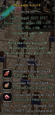 +9 10 yarı 12 Güç muharebe Teklif alınır