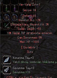 +7 YİNG YANG 1K HP 50 STR 10 HP ABSORBE