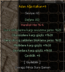 +9 ASLAN AGZI 15 BLOKLU 20 olumsuz