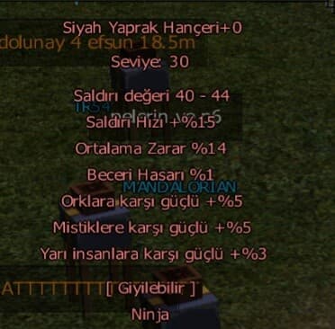 5 efsun siyah yaprak hançeri