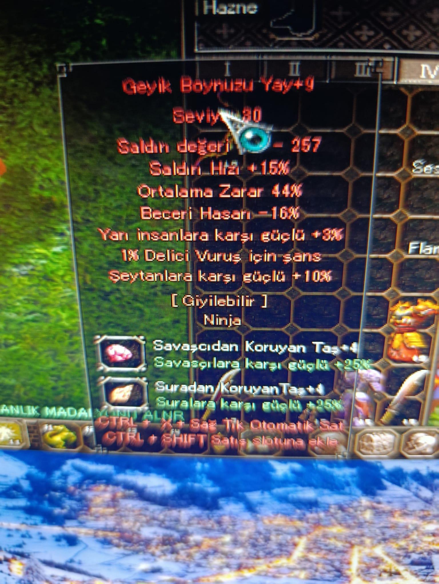 +9 44 ORT GEYİK BOYNUZU YAY