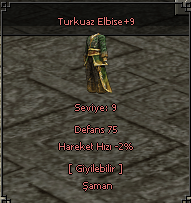 TURKUAZ ZIRH ANTIKA