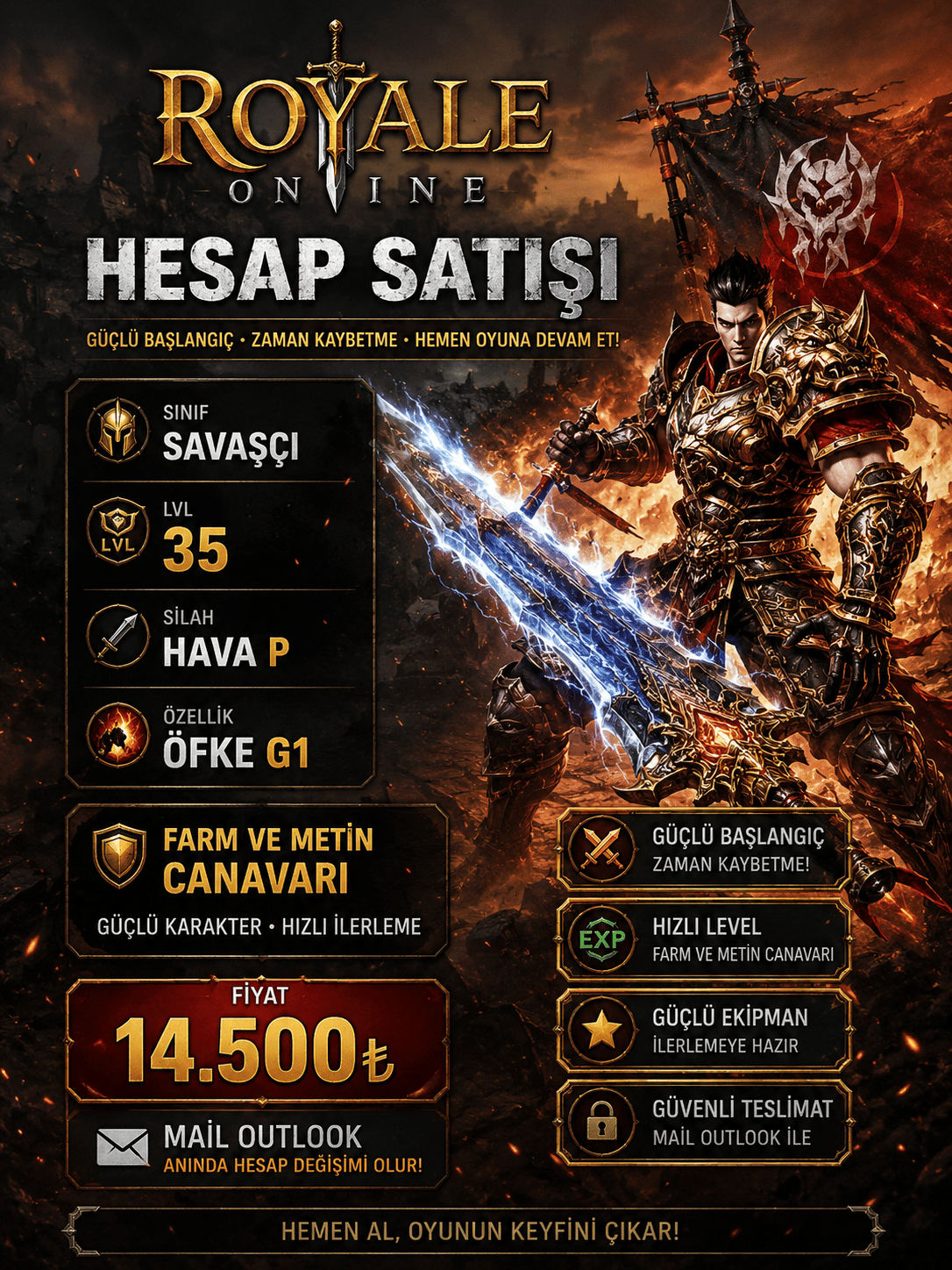 35 LVL METİN CANAVARI HAVA P ÖFKE G1