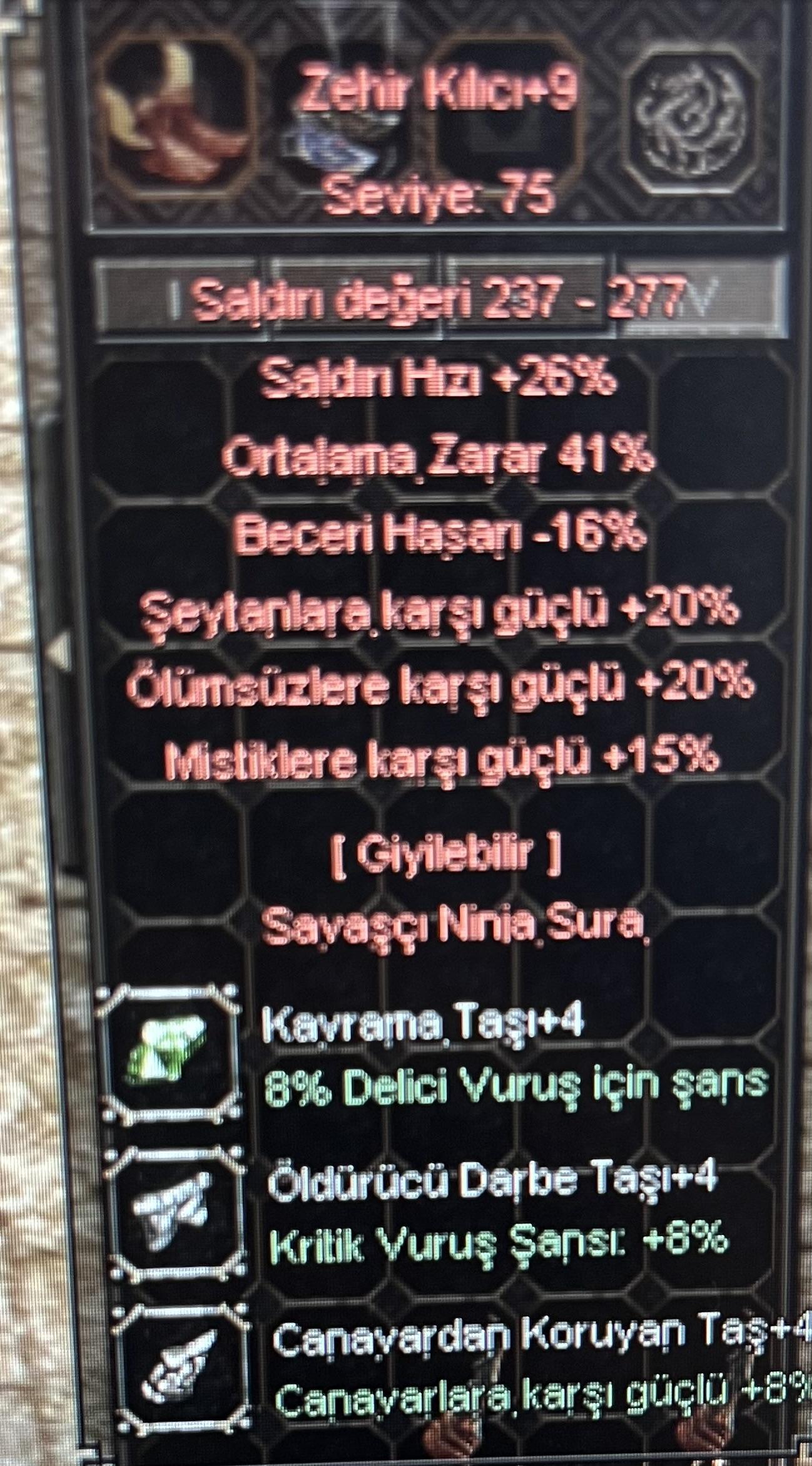 ZEHİR 41 ORT 20 ÖLÜMSÜZ 20 ŞEYTAN