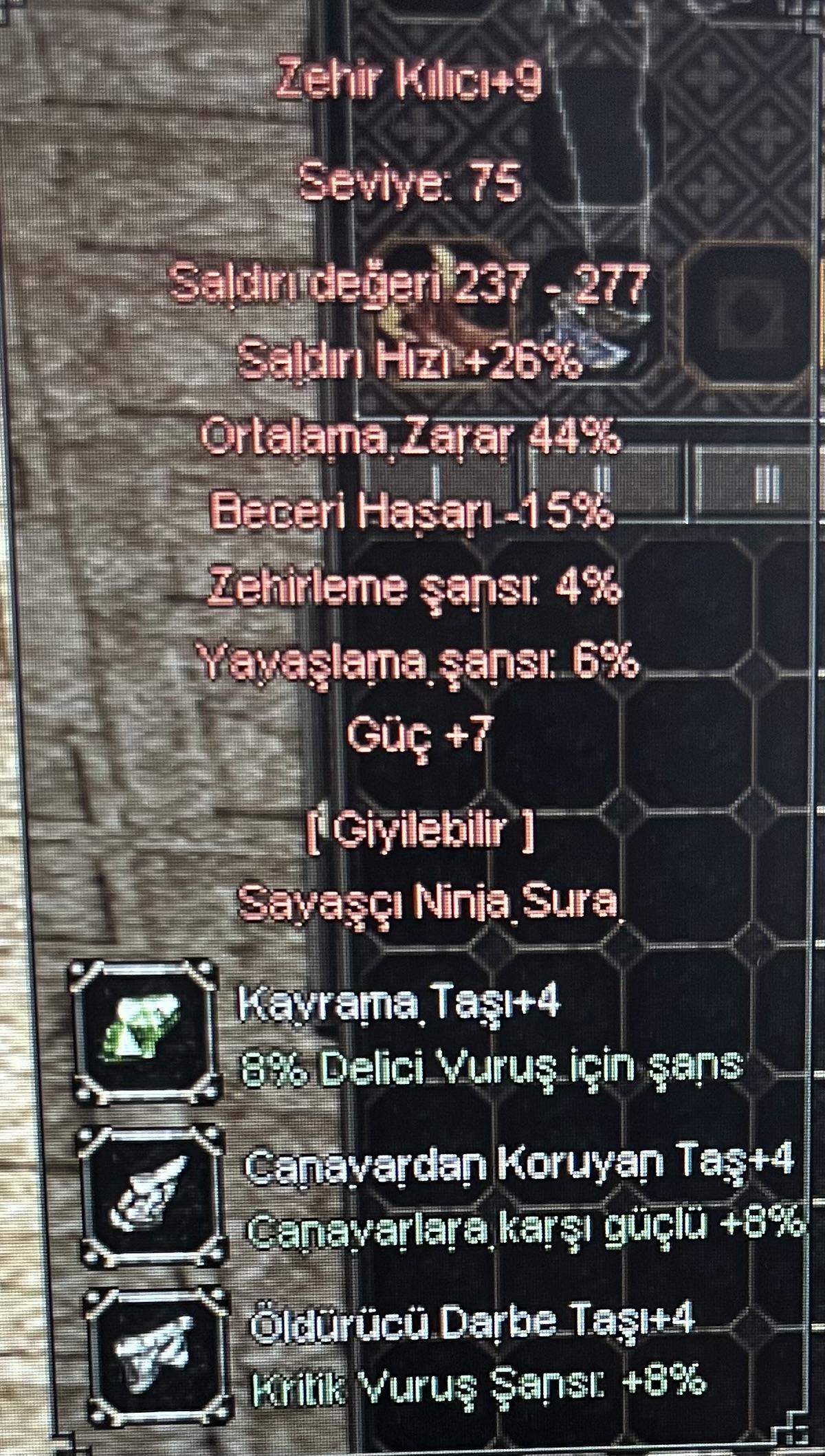 ZEHİR 44 ORT 7 GÜÇ METİNLİK