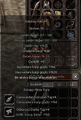 +9 42 ORTALAMA 4 TAŞLI DOLUNAY VE 30M
