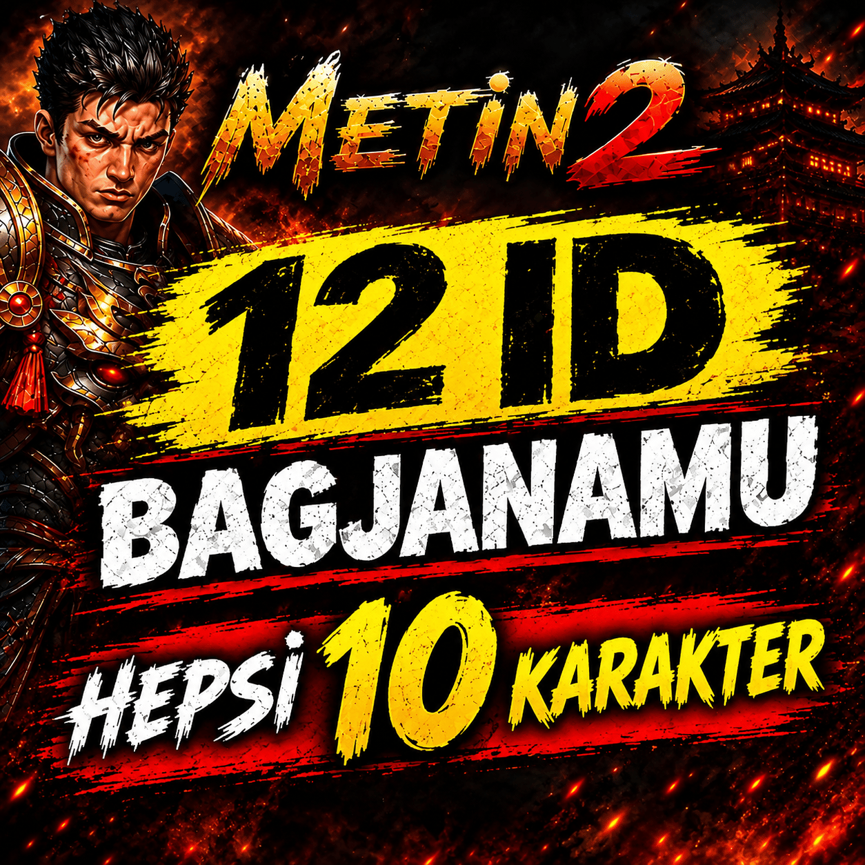 TEK MAİL 12ID / HEPSİ 10 KARAKTER / BAGJA