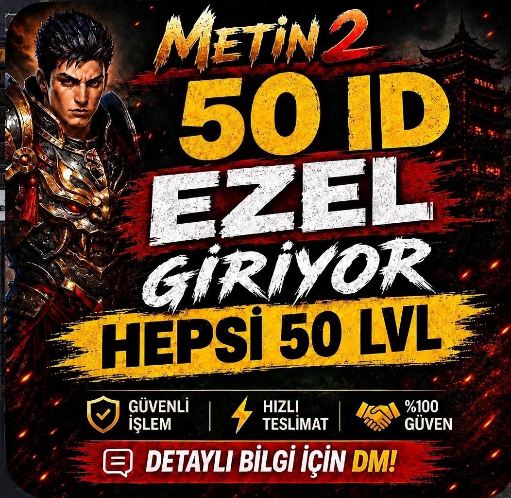 50 SIRALI ID / TEK MAİL / HEPSİ 50 LV KASILI EZEL