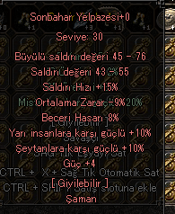 8 BEC 10 YARI 4 GÜÇ SONBAHAR YELPAZESİ