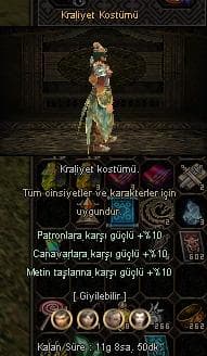 Full Oran Kraliyet Kostümü