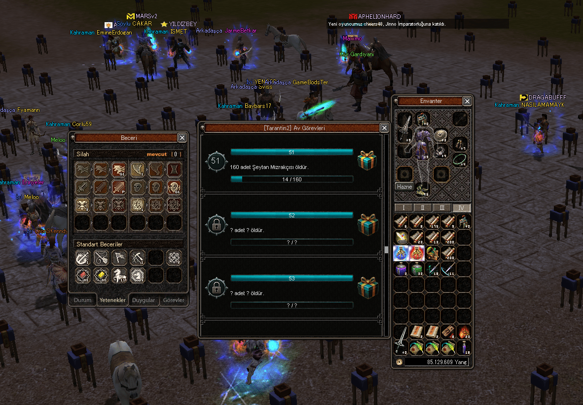 57 LEVEL BUYULU SURA KESKİN P 2 G Lİ AV GOREVLERİ BİTİL ELİT