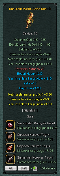 30 BECERİLİ FULL ORAN KUSURSUZ KADİM ASLAN KILICI