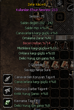 ZEHIR KILICI +8 41 ORT 5 DELICI