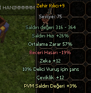 +9 ZEHİR 57 ORT ZEKA DELİCİ ÇEVİKLİLİK
