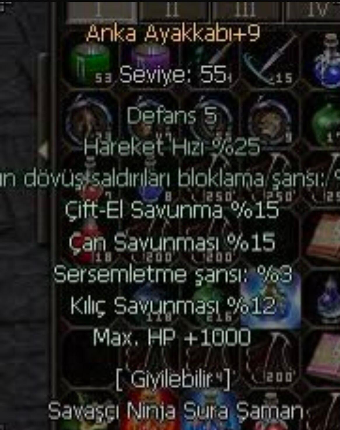 +9 ANKA AYAKKABI 3 SAVUNMA 1000 HP