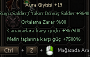 +19 AURA HASARI UÇURUR