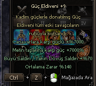 +9 GÜÇ ELDİVENİ EFSANE ORAN HASARI UÇURUR