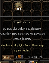 500 BÜYÜLÜ ODUN 200 Tl