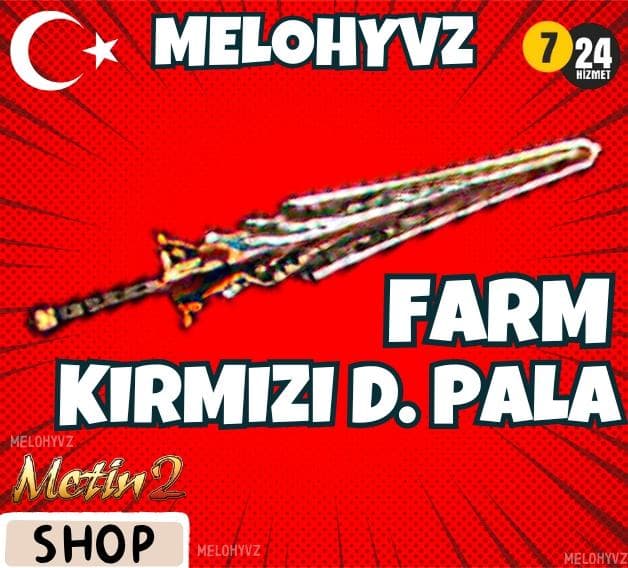 +9 KIRMIZI DEMİR PALA ( 32ort + 8krit + 8yarı )