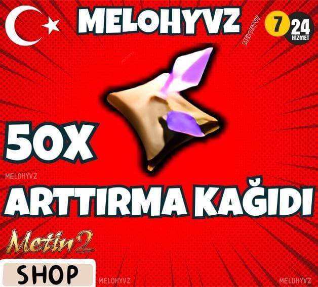 50x ARTTIRMA KAĞIDI - 7-24