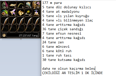 177m + yanında güzel hediyeler resme bak