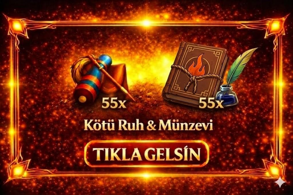 55 Lİ KÖTÜ RUH VE MÜNZEVİ ANINDA TESLİM